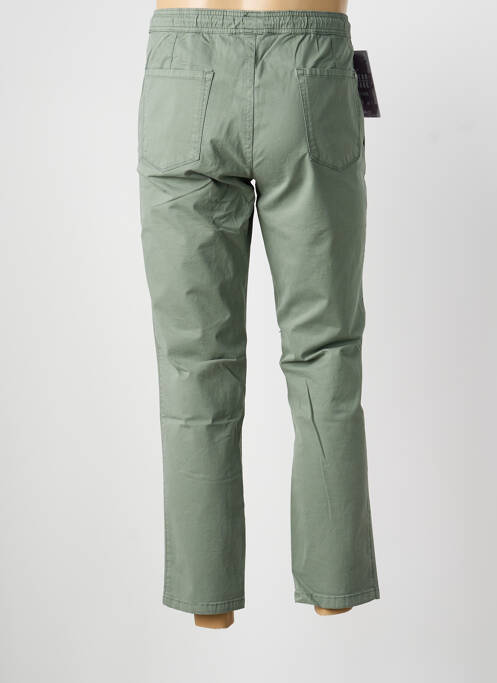Pantalon slim tissage popeline taille normale vert LCDN homme
