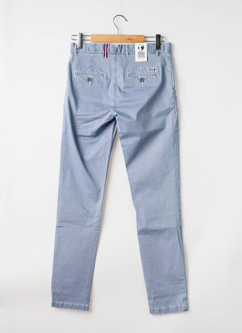 Pantalon chino tissage popeline taille normale bleu HERO SEVEN homme