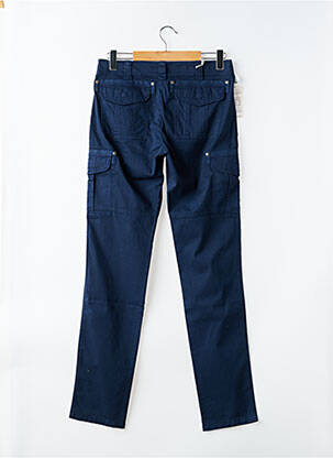 Pantalon cargo slim taille normale bleu BRUNO SAINT HILAIRE homme