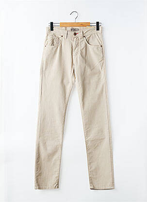 Jeans coupe slim poches taille normale beige MCLASSICS homme