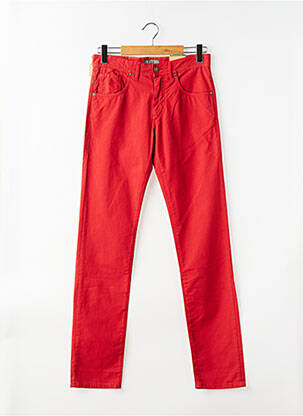 Jeans coupe slim poches taille normale orange MCLASSICS homme