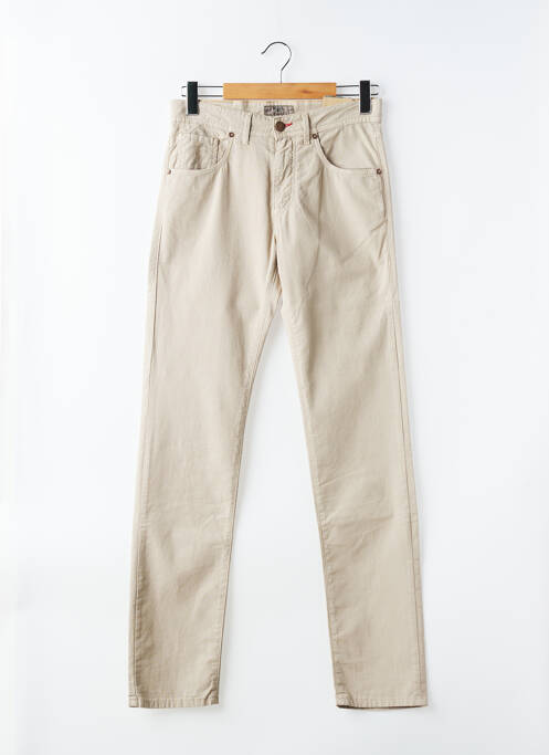 Jeans coupe slim poches taille normale beige MCLASSICS homme