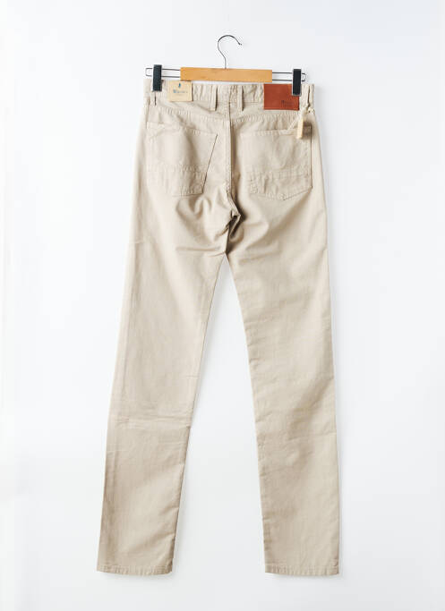 Jeans coupe slim poches taille normale beige MCLASSICS homme