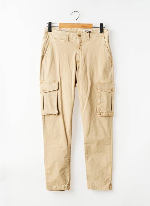 Pantalon cargo slim taille normale beige HERO SEVEN homme