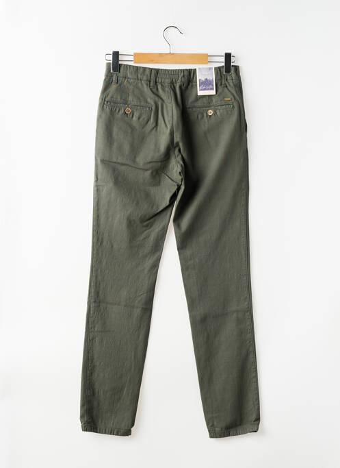 Pantalon chino tissage popeline taille normale vert LCDN homme