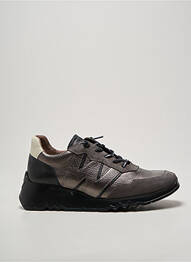 Baskets matière lisse talon de 4 à 6cm gris WONDERS femme