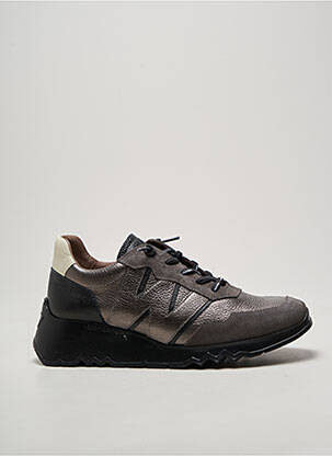Baskets fermeture elastique talon de 4 à 6cm gris WONDERS femme