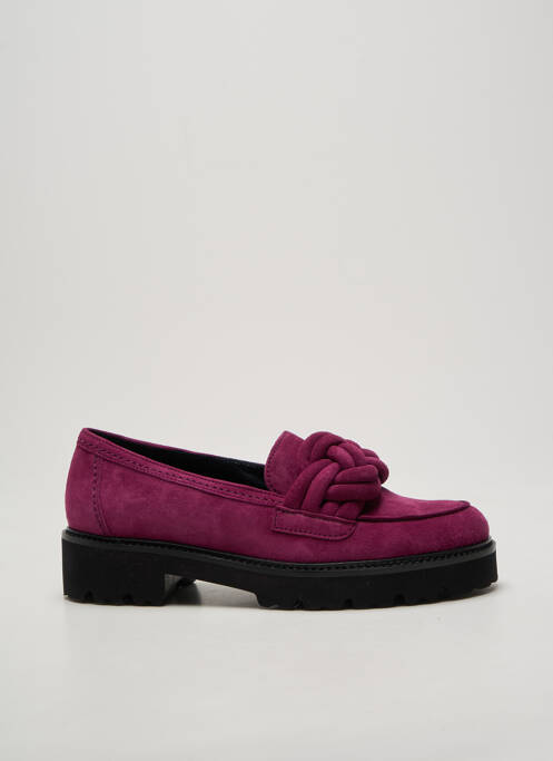 Mocassins bout rond talon plat jusqu'à 3cm violet GABOR femme