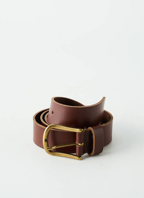 Ceinture tissage simili-cuir marron YOLETE femme