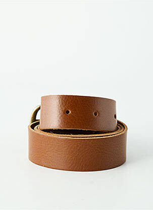 Ceinture effet matière satinée marron YOLETE femme