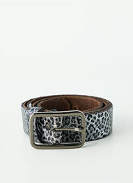 Ceinture imprimé animal gris YOLETE femme