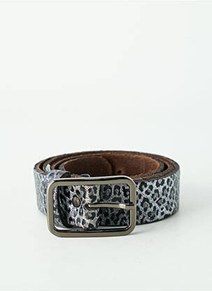 Ceinture imprimé animal gris YOLETE femme