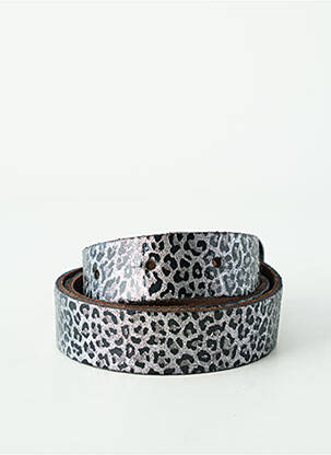 Ceinture effet matière satinée gris YOLETE femme