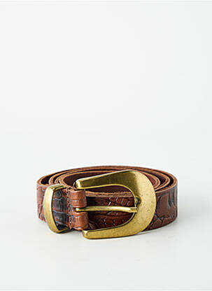 Ceinture imprimé animal marron fonce YOLETE femme