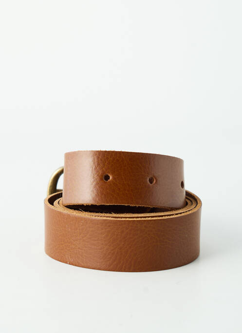 Ceinture tissage simili-cuir marron YOLETE femme