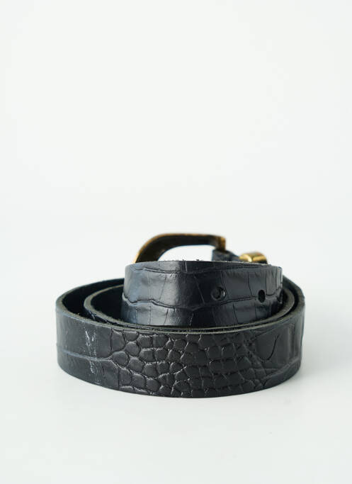 Ceinture tissage simili-cuir noir YOLETE femme