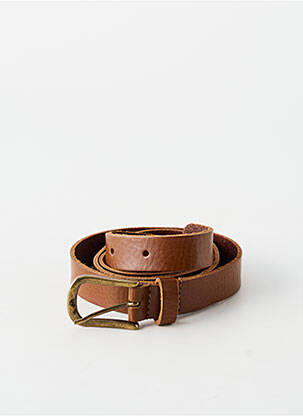 Ceinture tissage simili-cuir marron YOLETE femme