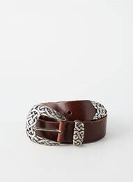 Ceinture effet matière satinée marron YOLETE femme