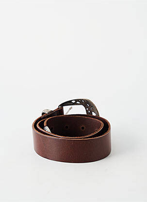 Ceinture effet matière satinée marron YOLETE femme