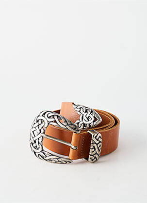 Ceinture effet matière satinée marron YOLETE femme