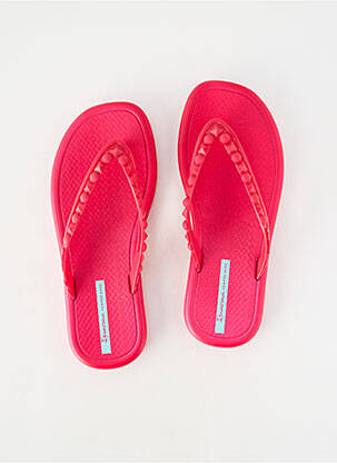 Tongs matière lisse talon plat jusqu'à 3cm rose IPANEMA femme