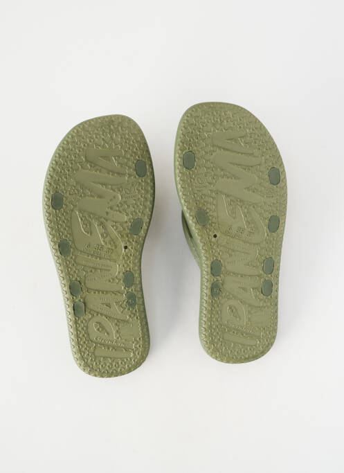 Mules/sabots bout ouvert talon plat jusqu'à 3cm vert IPANEMA femme