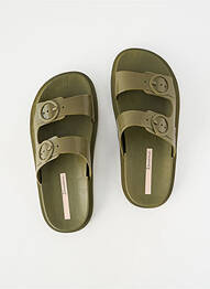 Mules/sabots bout ouvert talon plat jusqu'à 3cm vert IPANEMA femme