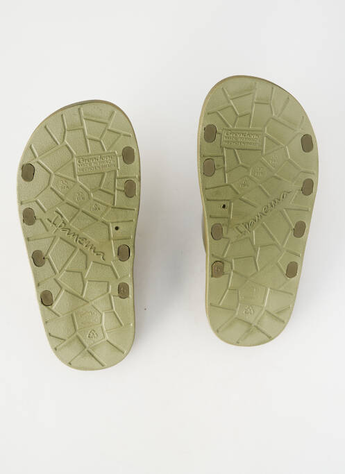 Mules/sabots bout ouvert talon plat jusqu'à 3cm vert IPANEMA femme