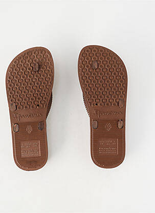 Tongs bout ouvert talon plat jusqu'à 3cm marron IPANEMA femme