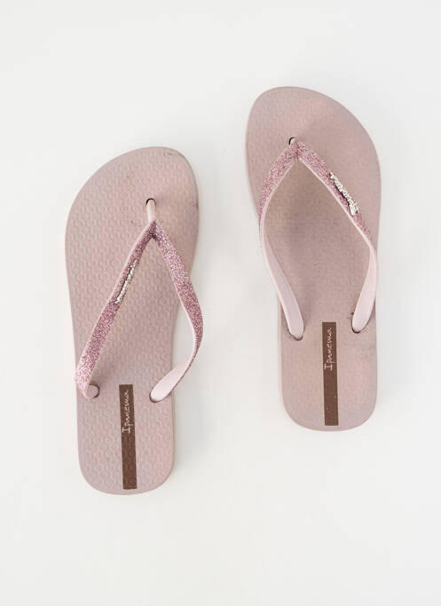 Tongs tissage tissage pailleté talon plat jusqu'à 3cm violet IPANEMA femme