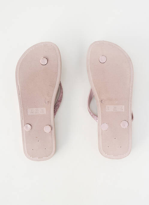 Tongs tissage tissage pailleté talon plat jusqu'à 3cm violet IPANEMA femme