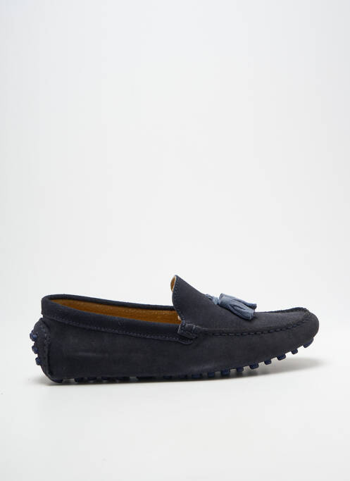 Mocassins bout carré bout carré bleu VIAGGIO homme