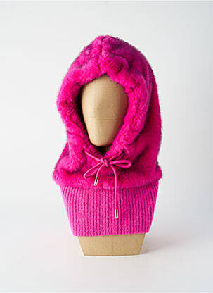 Bonnet forme cagoule violet ALEX.MAX femme