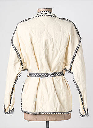 Veste casual coupe cintrée beige SUNCOO femme