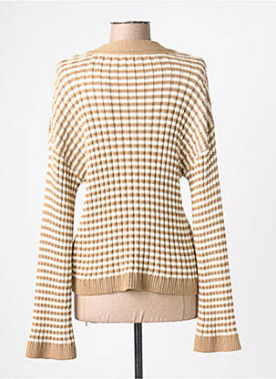 Gilet manches longues stretch beige GANT femme