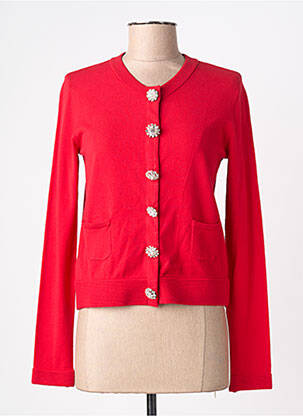 Gilet manches longues stretch rouge LIU JO femme