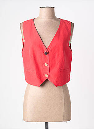 Gilet sans manche poches rouge LIU JO femme