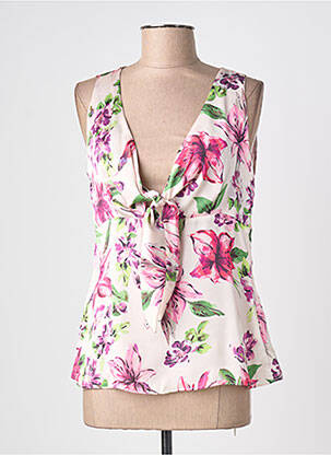 Top coupe cintrée sans manche violet KOCCA femme