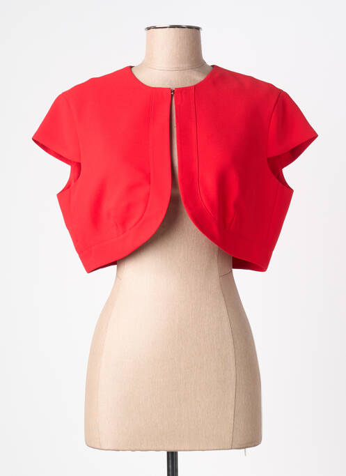 Boléro effet matière satinée rouge KOCCA femme