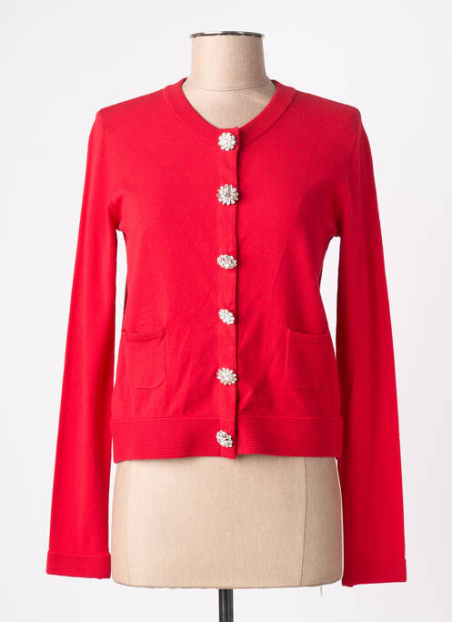 Gilet manches longues stretch rouge LIU JO femme