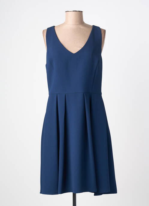 Robe mi-longue coupe fluide sans manche bleu KOCCA femme