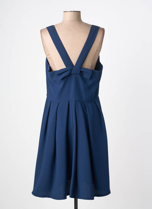 Robe mi-longue coupe fluide sans manche bleu KOCCA femme