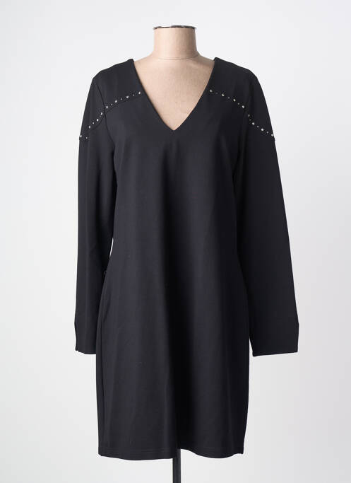 Robe mi-longue manches longues manches longues noir KOCCA femme