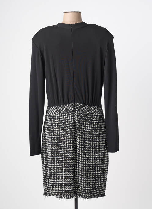 Robe mi-longue manches longues manches longues noir KOCCA femme