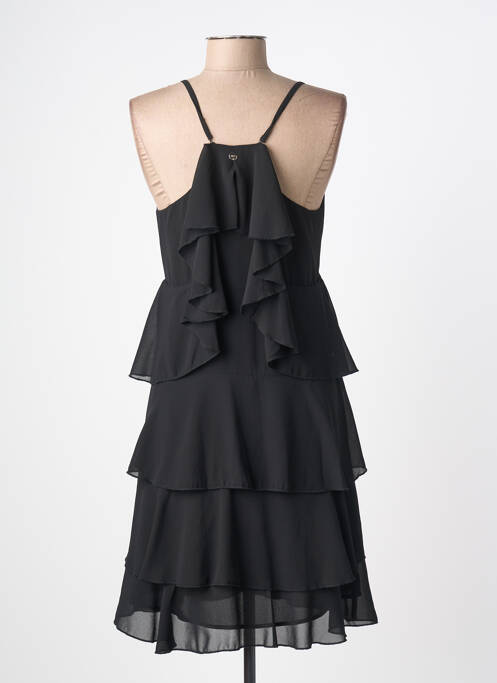 Robe mi-longue coupe fluide fines bretelles noir LIU JO femme