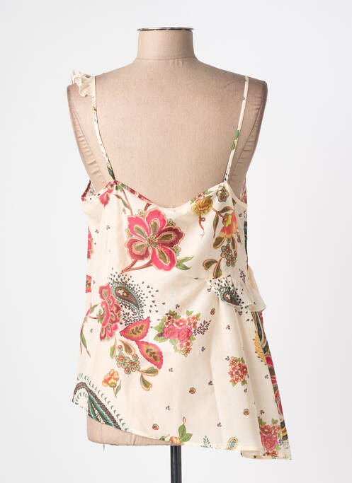 Top coupe cintrée sans manche beige LIU JO femme