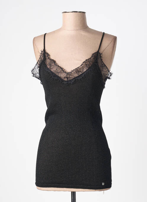 Top stretch fines bretelles noir KOCCA femme