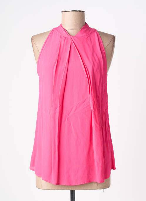 Top coupe cintrée sans manche rose LIU JO femme