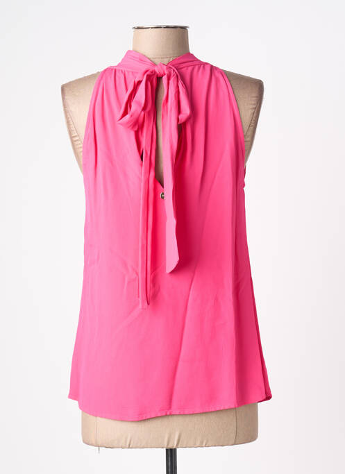Top coupe cintrée sans manche rose LIU JO femme