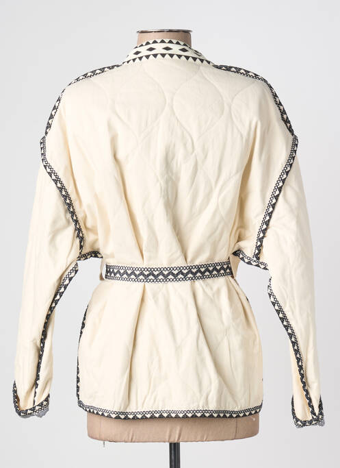 Veste casual coupe cintrée beige SUNCOO femme